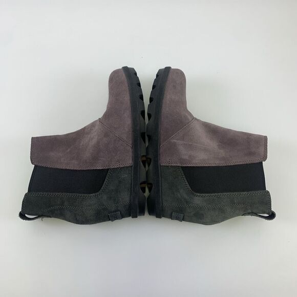 Sorel Joan Of Artic Wedge Chelsea Boot Purple Sage Suede Pull On Ankle Womens 8 - Picture 11 of 12
